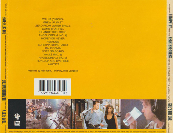 Tom Petty And The Heartbreakers - She's The One - Songs And Music From The Motion Picture [CD] | Warner Bros. Records (W2B 46285) - 2