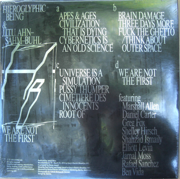 Hieroglyphic Being & J.I.T.U. Ahn-Sahm-Buhl - We Are Not The First | Rvng Intl. (RVNGNL33) - 2