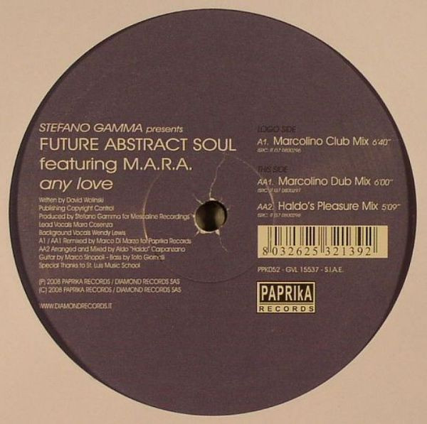 Stefano Gamma Presents Future Abstract Soul Featuring Mara Cosenza - Any Love | Paprika (PPK052) - main
