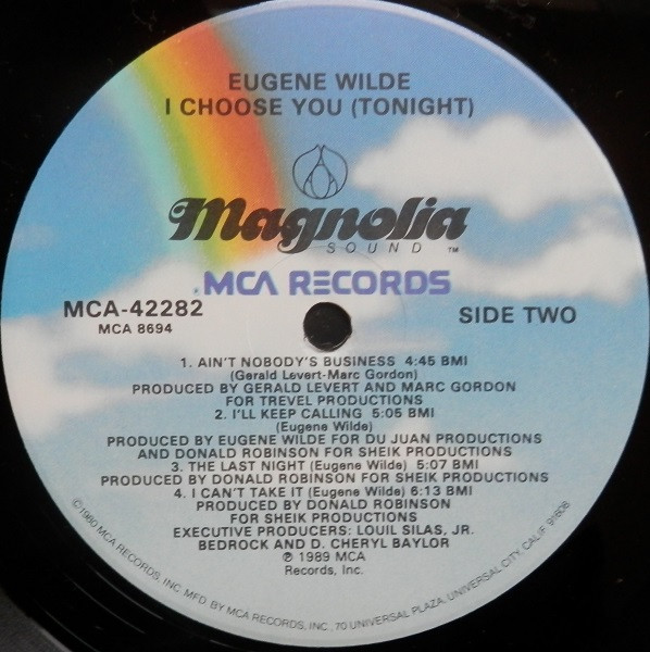 Eugene Wilde - I Choose You (Tonight) | Magnolia Sound (MCA-42282) - 4