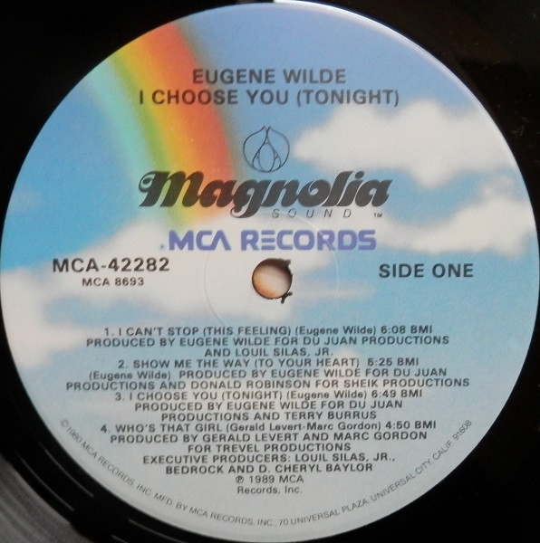 Eugene Wilde - I Choose You (Tonight) | Magnolia Sound (MCA-42282) - 3