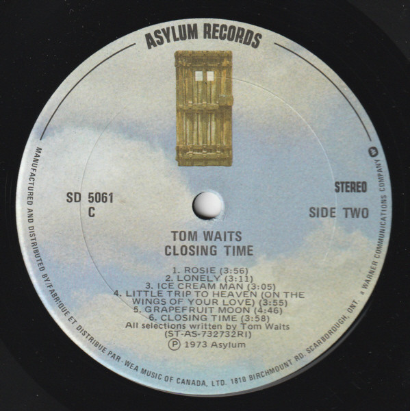 Tom Waits - Closing Time | Asylum Records (SD5061) - 4 Tom Waits - Closing Time | Asylum Records (SD5061) - 4