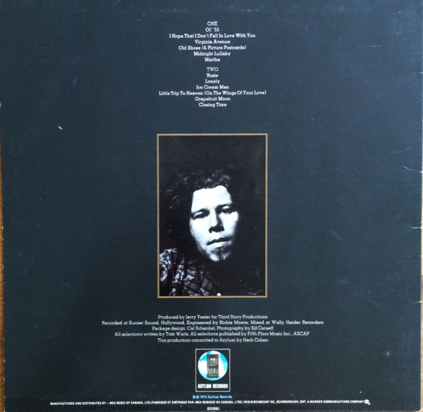 Tom Waits - Closing Time | Asylum Records (SD5061) - 2 Tom Waits - Closing Time | Asylum Records (SD5061) - 2
