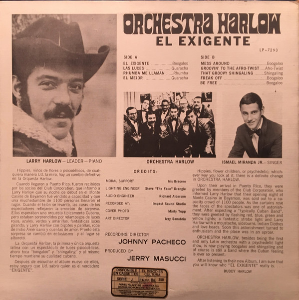 Orchestra Harlow - El Exigente | Fania Records (LP-7293) - 2