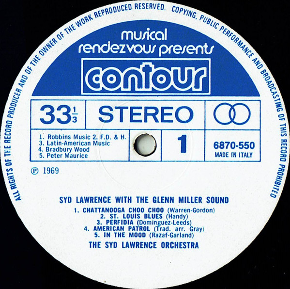 Syd Lawrence And His Orchestra - Syd Lawrence With The Glenn Miller Sound | Contour (6870 550) - 3