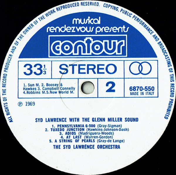 Syd Lawrence And His Orchestra - Syd Lawrence With The Glenn Miller Sound | Contour (6870 550) - 4