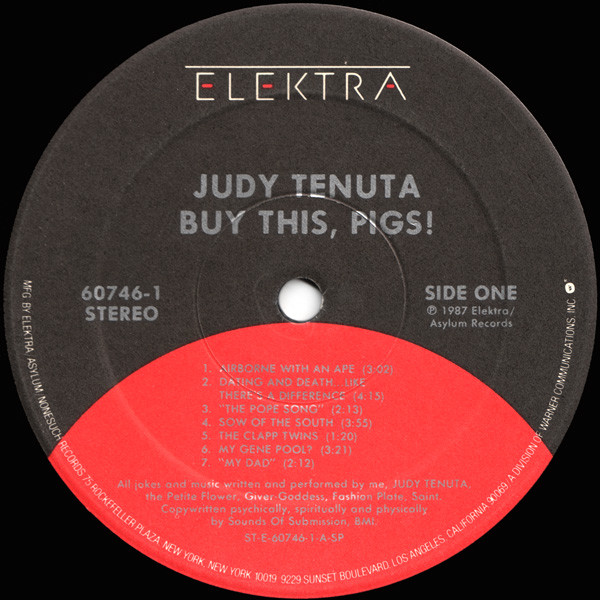Judy Tenuta - Buy This, Pigs! | Elektra (9 60746-1) - 3