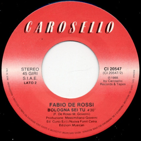 Fabio De Rossi - L'Ultima Bugia | Carosello (CI 20547) - 4
