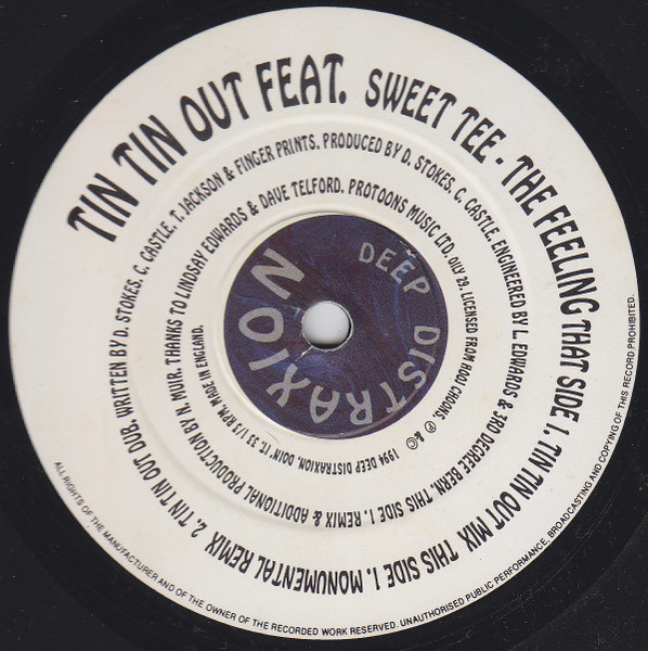 Tin Tin Out Feat. Sweet Tee - The Feeling | Deep Distraxion (OILY 029 DJ) - main Tin Tin Out Feat. Sweet Tee - The Feeling | Deep Distraxion (OILY 029 DJ) - main