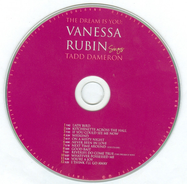 Vanessa Rubin - The Dream Is You: Vanesssa Rubin Sings Tadd Dameron CD | NIbur Records (NR 1001) - 3