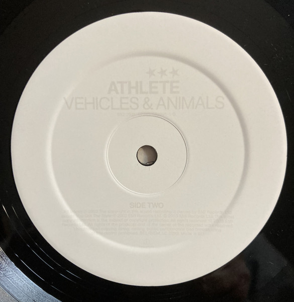 Athlete - Vehicles & Animals | Parlophone (ATH 004) - 4 Athlete - Vehicles & Animals | Parlophone (ATH 004) - 4