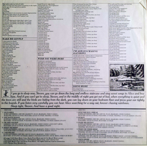 Alice Cooper - Goes To Hell | Warner Bros. Records (WB 56 171) - 4