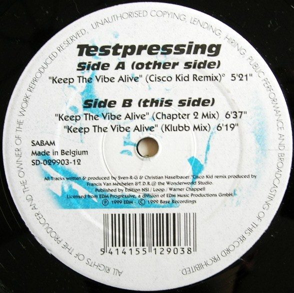 Project Testpressing - Keep The Vibe Alive | Skin Deep (SD-029903-12) - main Project Testpressing - Keep The Vibe Alive | Skin Deep (SD-029903-12) - main