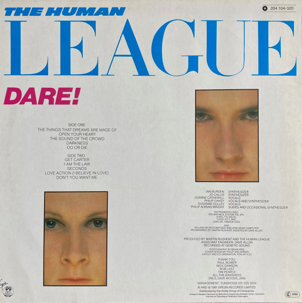 The Human League - Dare! | Virgin (204 104) - 2