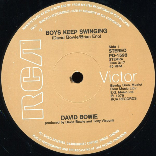 David Bowie - Boys Keep Swinging | RCA Victor (PD-1593) - main