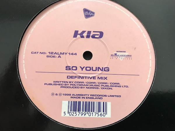 Kia / Kinky Boyz Featuring Kia - So Young / Sexy Boy | Almighty Records (12ALMY144) - main Kia / Kinky Boyz Featuring Kia - So Young / Sexy Boy | Almighty Records (12ALMY144) - main