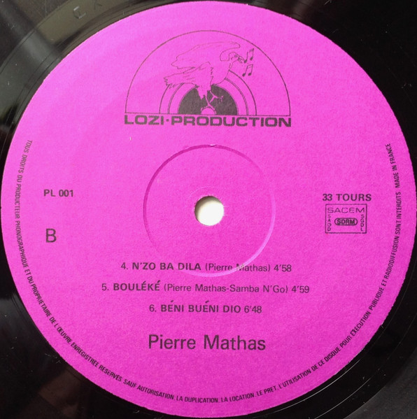 Pierre Mathas - Souvenir Ya Bo Mwana | Lozi Production (PL 001) - 4