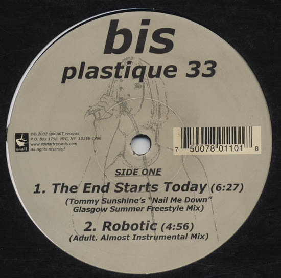 Bis - Plastique 33 | spinART Records (SPART-110)