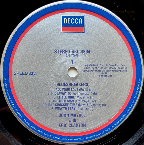 John Mayall With Eric Clapton - Blues Breakers | Decca (SKL 4804) - 4 John Mayall With Eric Clapton - Blues Breakers | Decca (SKL 4804) - 4