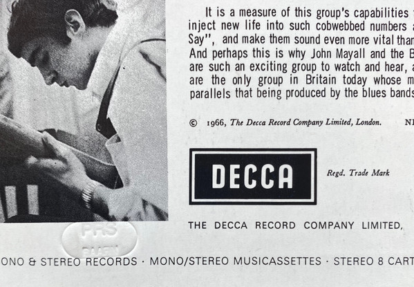 John Mayall With Eric Clapton - Blues Breakers | Decca (SKL 4804) - 3 John Mayall With Eric Clapton - Blues Breakers | Decca (SKL 4804) - 3