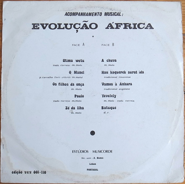 Milá Melo - Utima Wetu (Folclore De Angola) | A Voz De Cabo-Verde (V.C.V. 001-110) - 3
