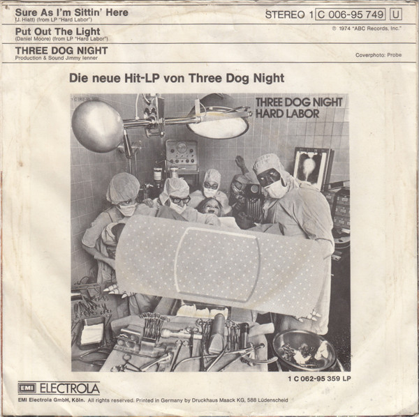 Three Dog Night - Sure As I'm Sittin' Here | Probe (1C 006-95 749) - 2
