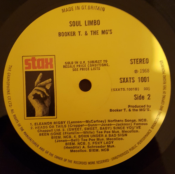 Booker T & The MG's - Soul Limbo | Stax (SXATS 1001) - 4 Booker T & The MG's - Soul Limbo | Stax (SXATS 1001) - 4