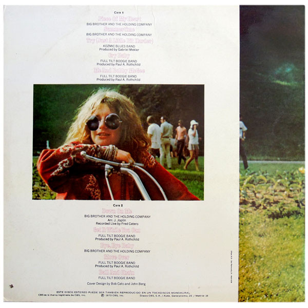 Janis Joplin - Janis Joplin's Greatest Hits | CBS (S-65470) - 2