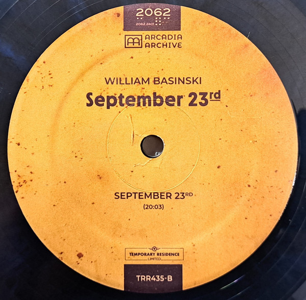 William Basinski - September 23rd | Temporary Residence Limited (TRR435LP) - 4