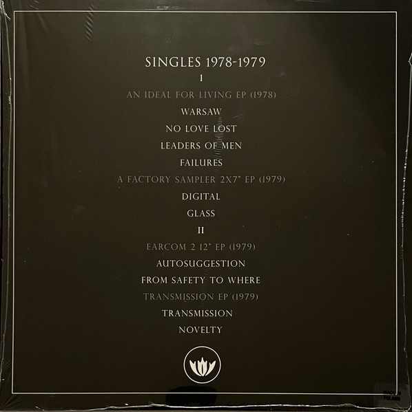 Joy Division - Singles 1978-1979 LP | Transmission Records (IC 051880) - 2 Joy Division - Singles 1978-1979 LP | Transmission Records (IC 051880) - 2