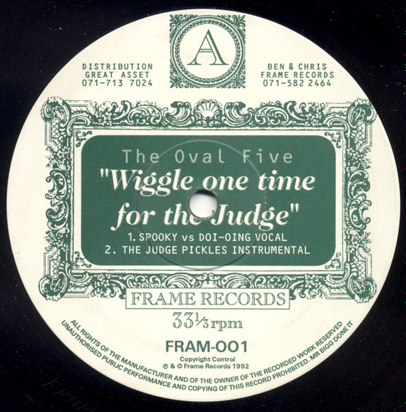 The Oval Five - Wiggle One Time For The Judge | Frame Records (FRAM-001) - main The Oval Five - Wiggle One Time For The Judge | Frame Records (FRAM-001) - main