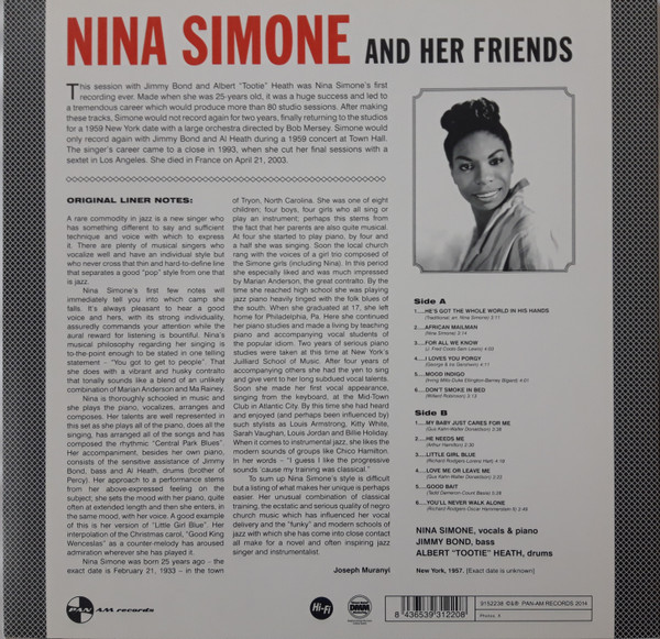 Nina Simone - Nina Simone And Her Friends | Pan Am Records (9152238) - 2