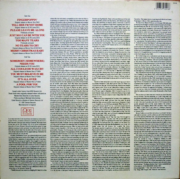 Ike & Tina Turner - Fingerpoppin'... The Warner Brothers Years | Edsel Records (ED 243) - 2
