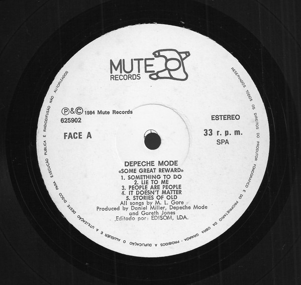 Depeche Mode - Some Great Reward | Mute (625902) - 2