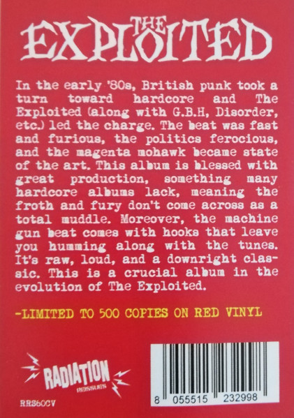 The Exploited - Troops Of Tomorrow | Radiation Reissues (RRS60CV) - 2 The Exploited - Troops Of Tomorrow | Radiation Reissues (RRS60CV) - 2