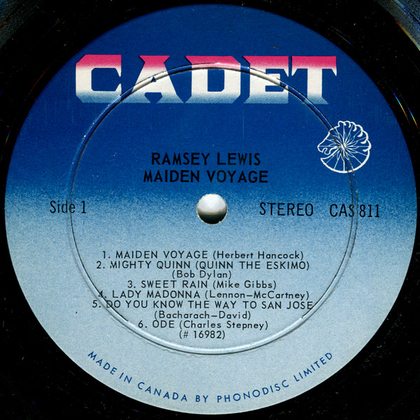 Ramsey Lewis - Maiden Voyage [Vinyl] | Cadet (LPS 811) - 3
