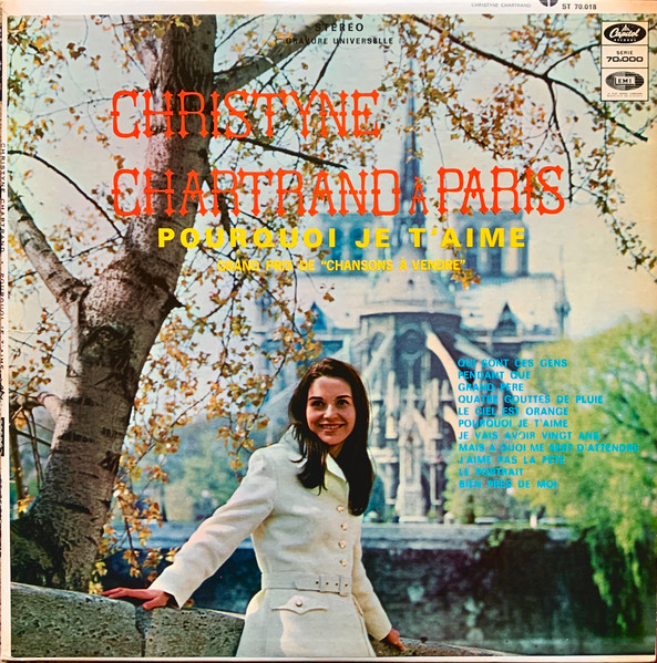 Christine Chartrand - Christyne Chartrand À Paris - Pourquoi Je T'Aime | Capitol Records (ST-70.018) - main