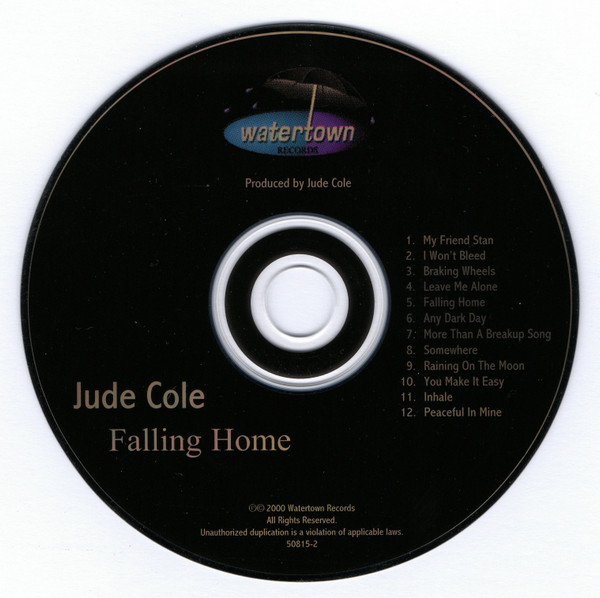 Jude Cole - Falling Home | Watertown Records (50815-2) - 3