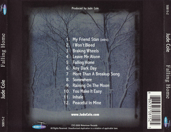Jude Cole - Falling Home | Watertown Records (50815-2) - 2
