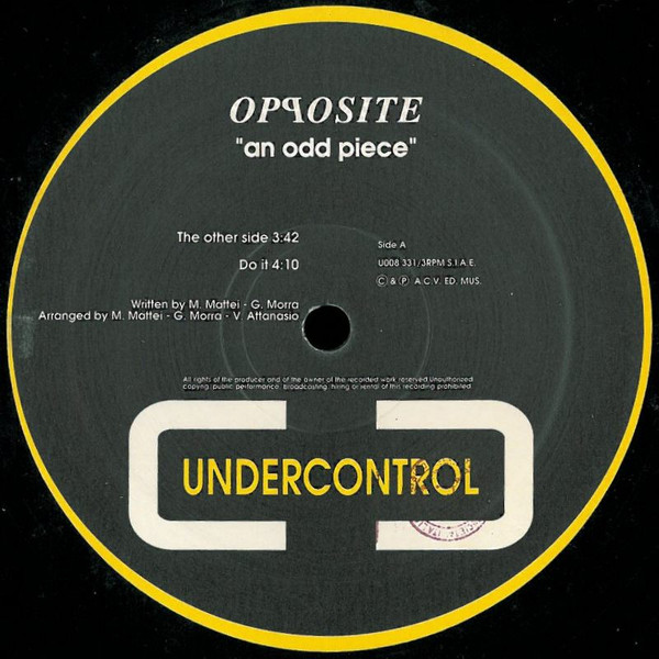 Opposite - An Odd Piece | Undercontrol (U008) - main