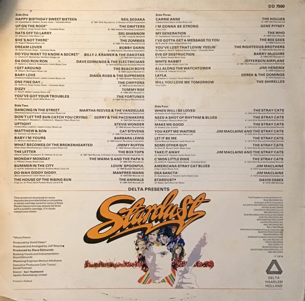 Various - Delta Presents 44 Original Hits From The Soundtrack Of The Film Stardust | Delta (DD 7500) - 2