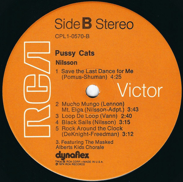 Harry Nilsson - Pussy Cats | RCA Victor (CPL1-0570) - 4