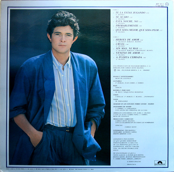 Francisco - Heroes De Amor | Polydor (829 723-1) - 2