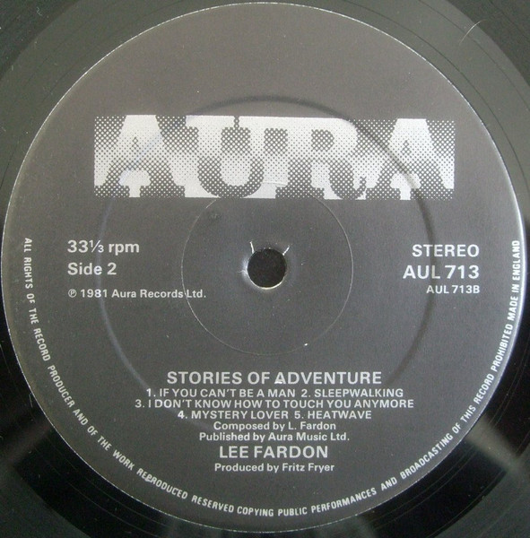 Lee Fardon - Stories Of Adventure | AURA (AUL 713) - 4