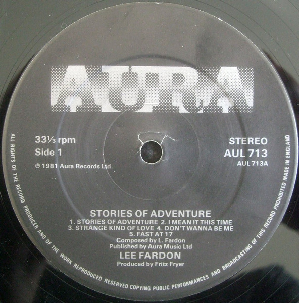 Lee Fardon - Stories Of Adventure | AURA (AUL 713) - 3