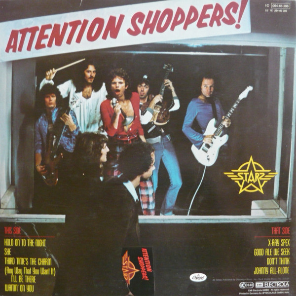Starz - Attention Shoppers! | Capitol Records (1C 064-85 386) - 2
