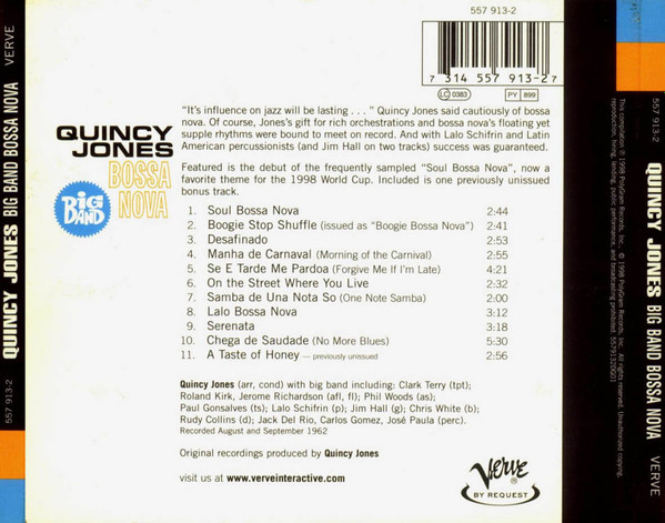 Quincy Jones And His Orchestra - Big Band Bossa Nova | Verve Records (557 913-2) - 4 Quincy Jones And His Orchestra - Big Band Bossa Nova | Verve Records (557 913-2) - 4
