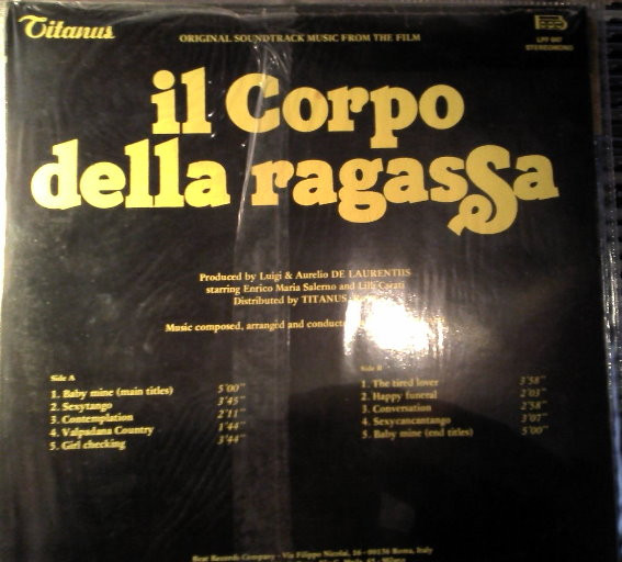 Riz Ortolani - Il Corpo Della Ragassa | Beat Records Company (LPF 047) - 2