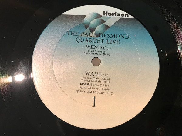The Paul Desmond Quartet - Live | Horizon (Horizon 10) - 2
