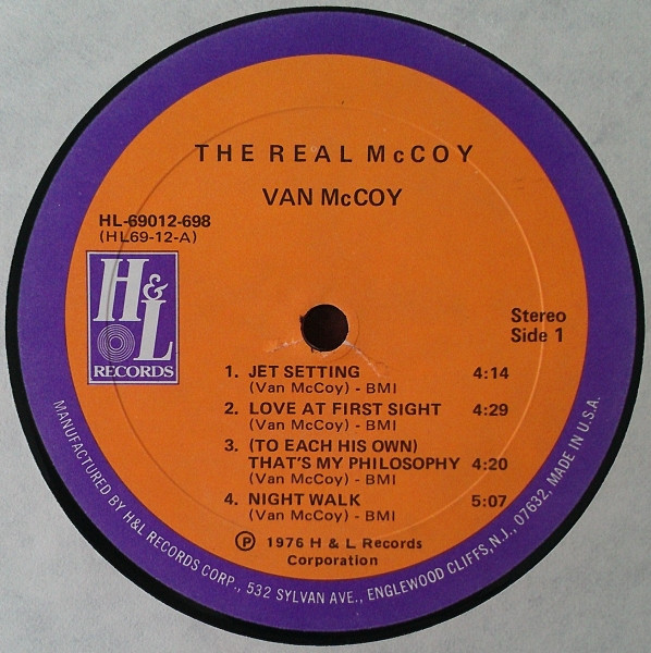 Van McCoy - The Real McCoy | H & L Records (HL-69012-698) - 3